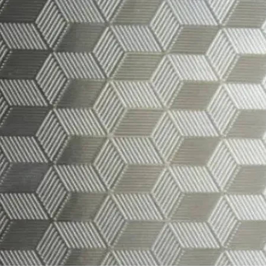 3D Cubes Embossed Sheet / Plate